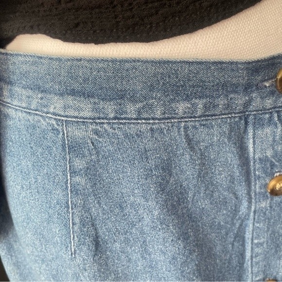 Urban Renewal Upcycle Maxi Denim Pleated Skirt Woman 12 - Picture 7 of 7